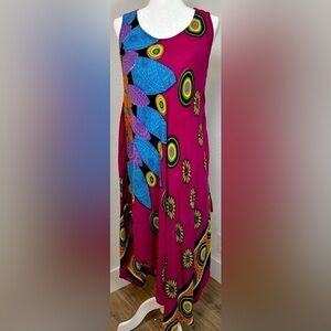 CLEAR-OUT VNTG Y2K Era Mudd Handkerchief Hem Maxi Dress / Coverup